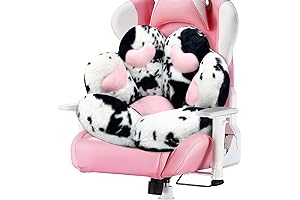 Hello Kitty Plush Kawaii Computer Chair 28'' x 24'' Milk Cow