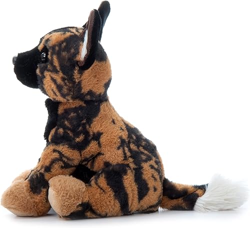 Miniatura 5 de The Petting Zoo Animal de peluche de perro salvaje africano, regalos para niños, animales del zoológico Wild Onez, juguete de peluche de perro