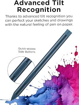Lenovo Digital Pen 3 for Laptop, Supports Multiple Protocols, Advanced Incline Recognition, Tide Teal