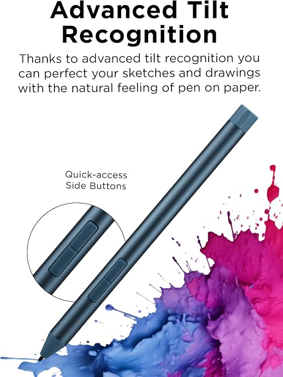 Lenovo Digital Pen 3 for Laptop, Supports Multiple Protocols, Advanced Incline Recognition, Tide Teal