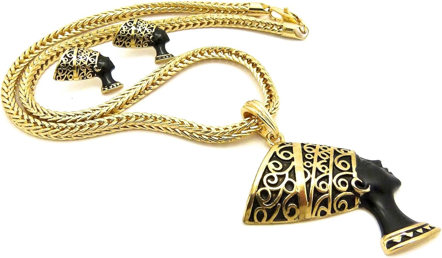 GWOOD Nefertiti Set Egyptian Queen Beautiful Woman Pendant Necklace