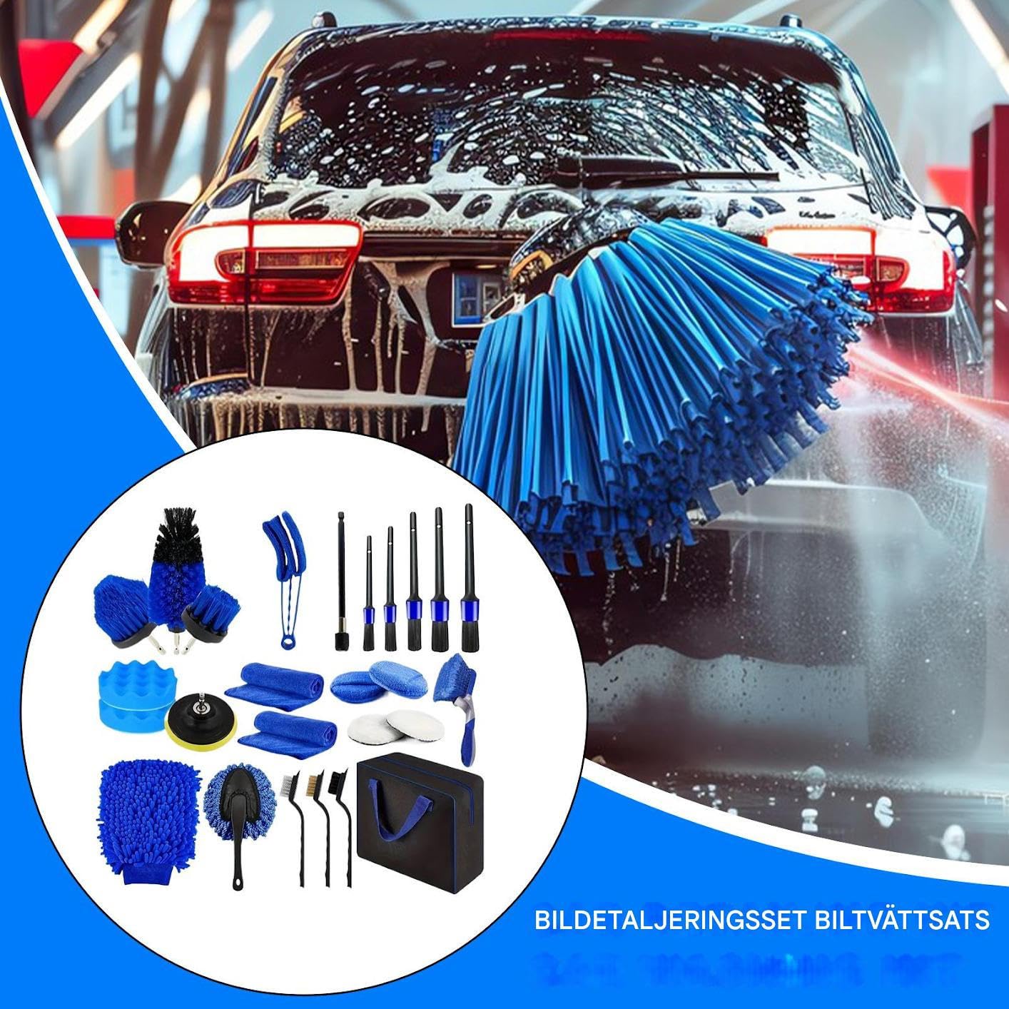 Produits de nettoyage auto Détailing Pare-Brise Réutilisable Anti-Rayure | Set Dépoussiérage Voiture Multifonction pour pare-brise, entretien véhicule, lavage auto, detailing,