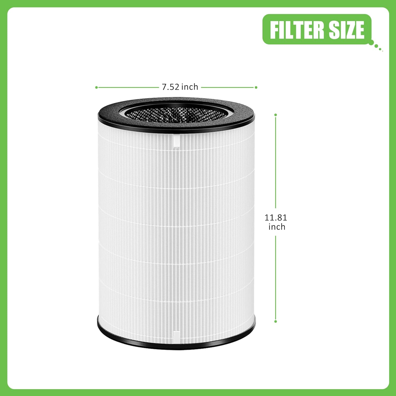 AP-T40FL AP-T45 Replacement Filter, Compatible with HoMedics AP-T40, AP-T40WT, AP-T43-WT, AP-T45-BK and AP-T45-WT Air Purifier, 2 Pack