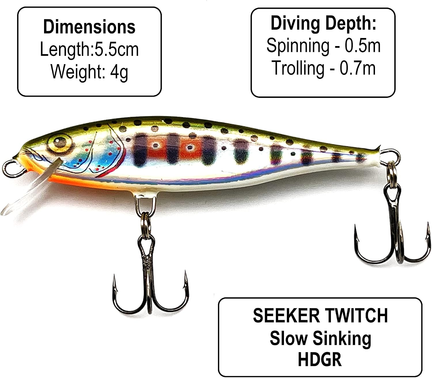 EVERBAY DORADO Wobbler Fishing Lure-Hard Crankbait-Fishing Tackle - Image 3