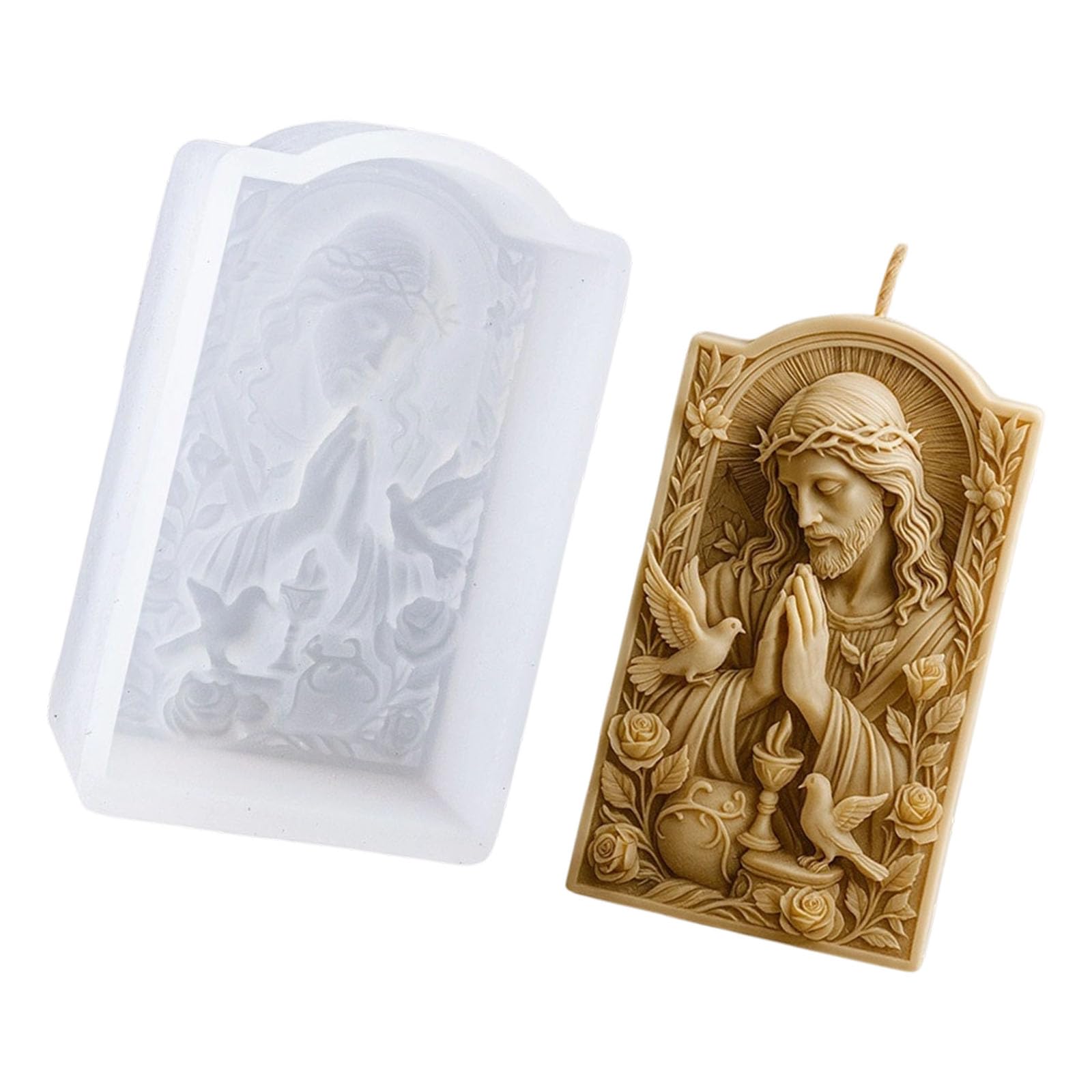 our fave Resin Casting Mold for Figurines and Relief Decor, Flexible Silicone Single Cavity Mold for Plaster and Wax Figurine Casting Silicone Statue Resin Plaster Wax Easy Release Relief Home