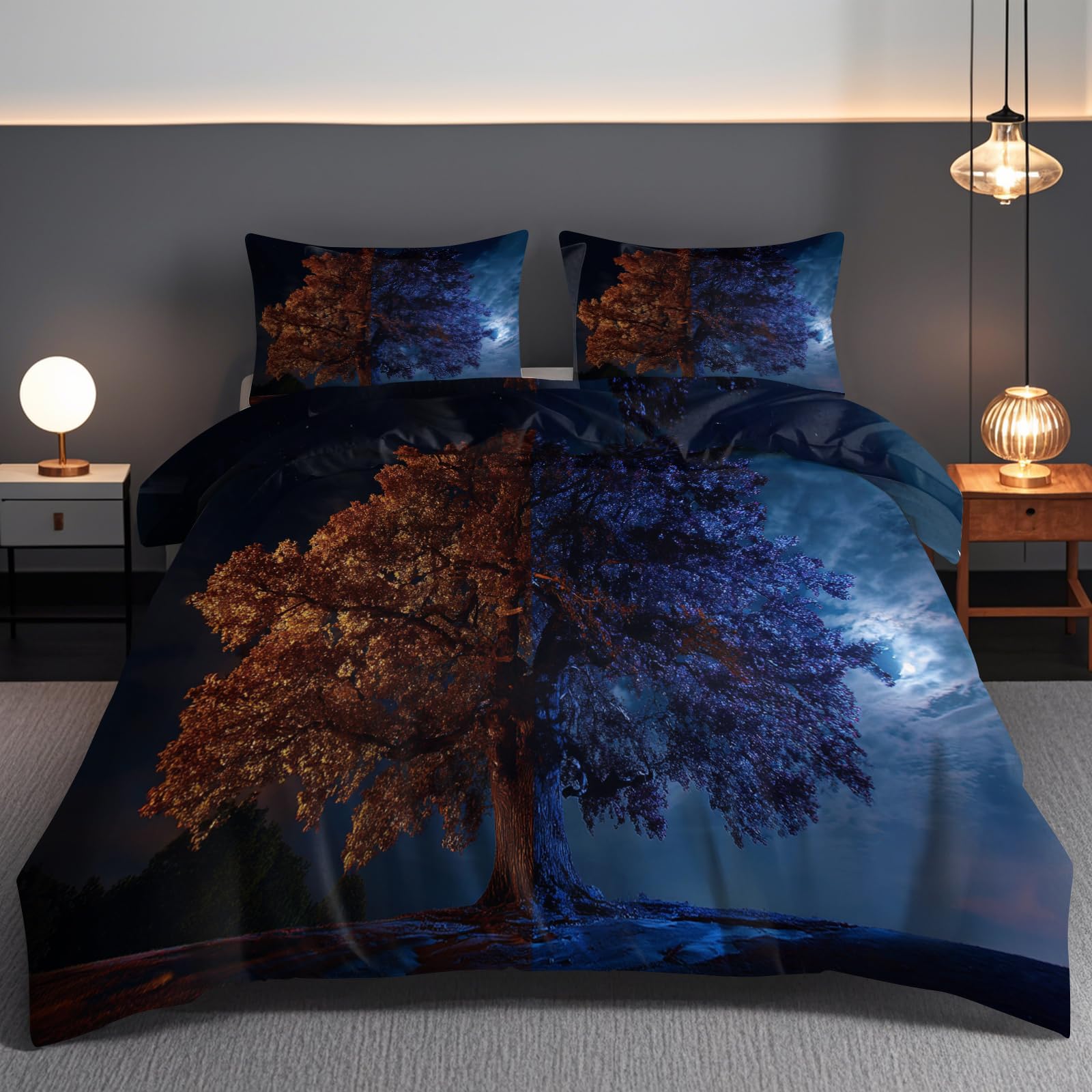 Housse de couette 200x200 galaxie pour une chambre d'enfant moderne et cosy