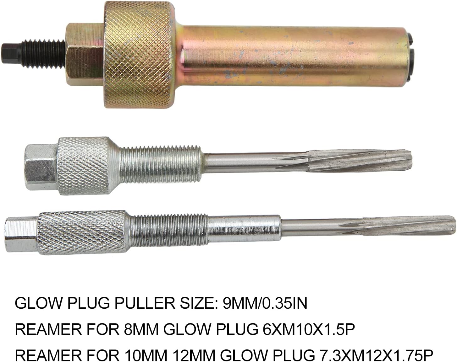 Acouto Plug Puller Reamer Set Plug Extractor Electrodes Removal Extracting Plugs Tool Accessory Replacement for Vehicles