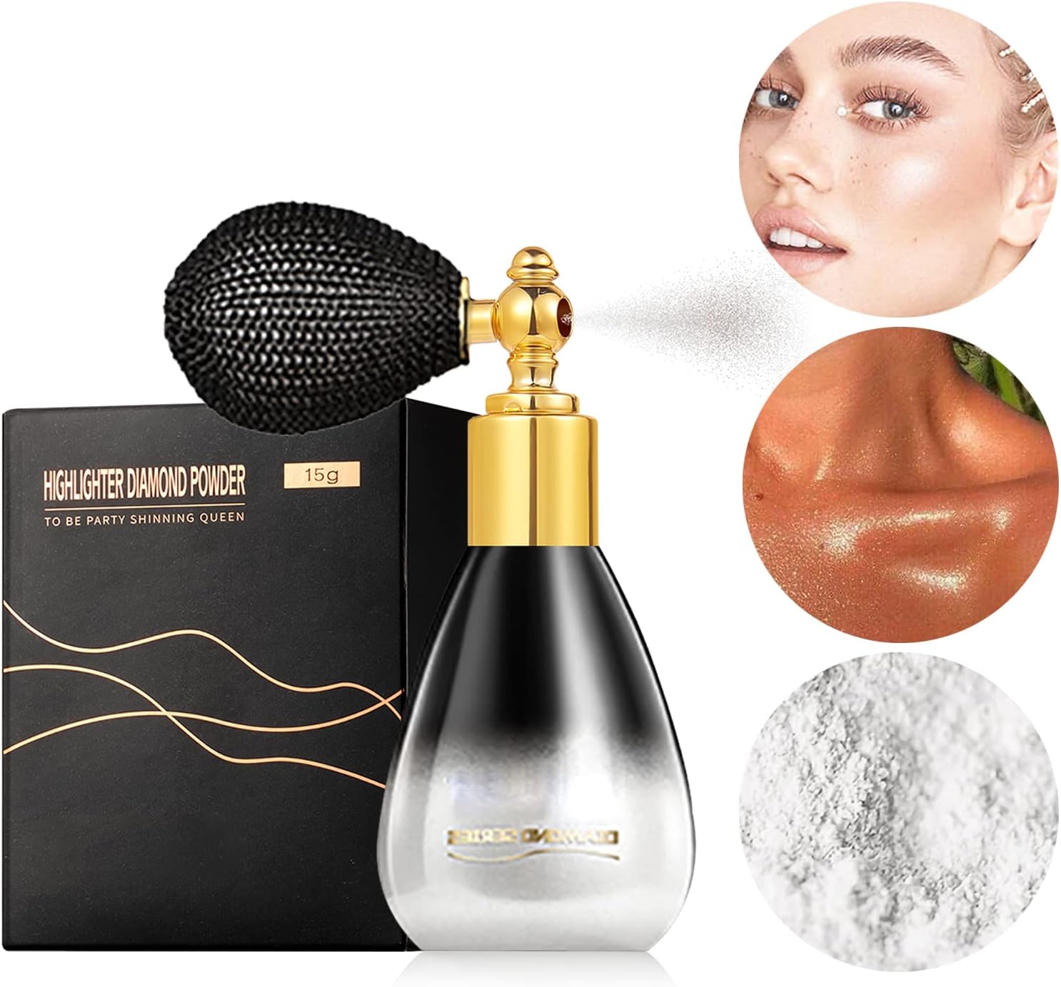 DAGEDA Body Glitter Spray, Glitter Body Spray for Hair Eye