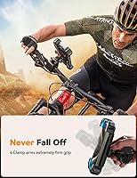 Vista 4 de JOYROOM Soporte de teléfono para motocicleta, [1s bloqueo automático] [100 mph militar antivibraciones] Soporte de teléfono de bicicleta