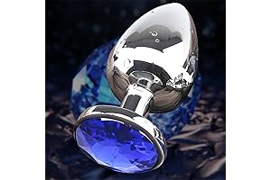 Deluxe Metal Aqua Anal Plug: Stunning Gemstone for Intimate Elevation