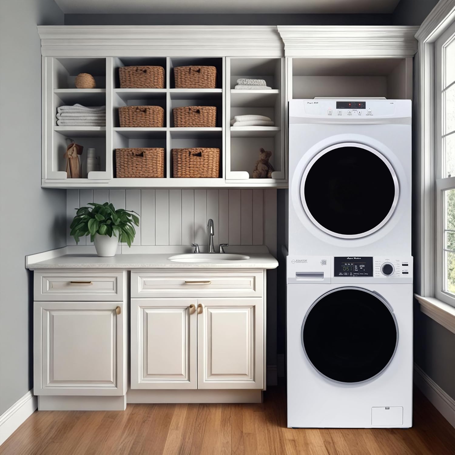 Control Panels of Equator EW 826 Washer and ED 860 Dryer