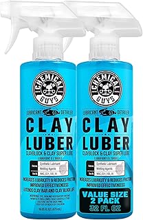 Chemical Guys Luber Synthetic Lubricant and Detailer 2 Pack (2 x 16 Fl. Oz.) - Clay Bar Lubricant and Quick Detailer for Smooth, Glossy Finish (WAC_Cly_100_1602)