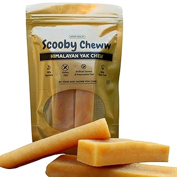 Scooby Cheww- Himalayan Yak Stick Chew for Dogs Small Pack 150 Grams,100% Natural Vegetarian Yak Milk Dental Bar, Protein & Calcium Rich Treat for Dogs