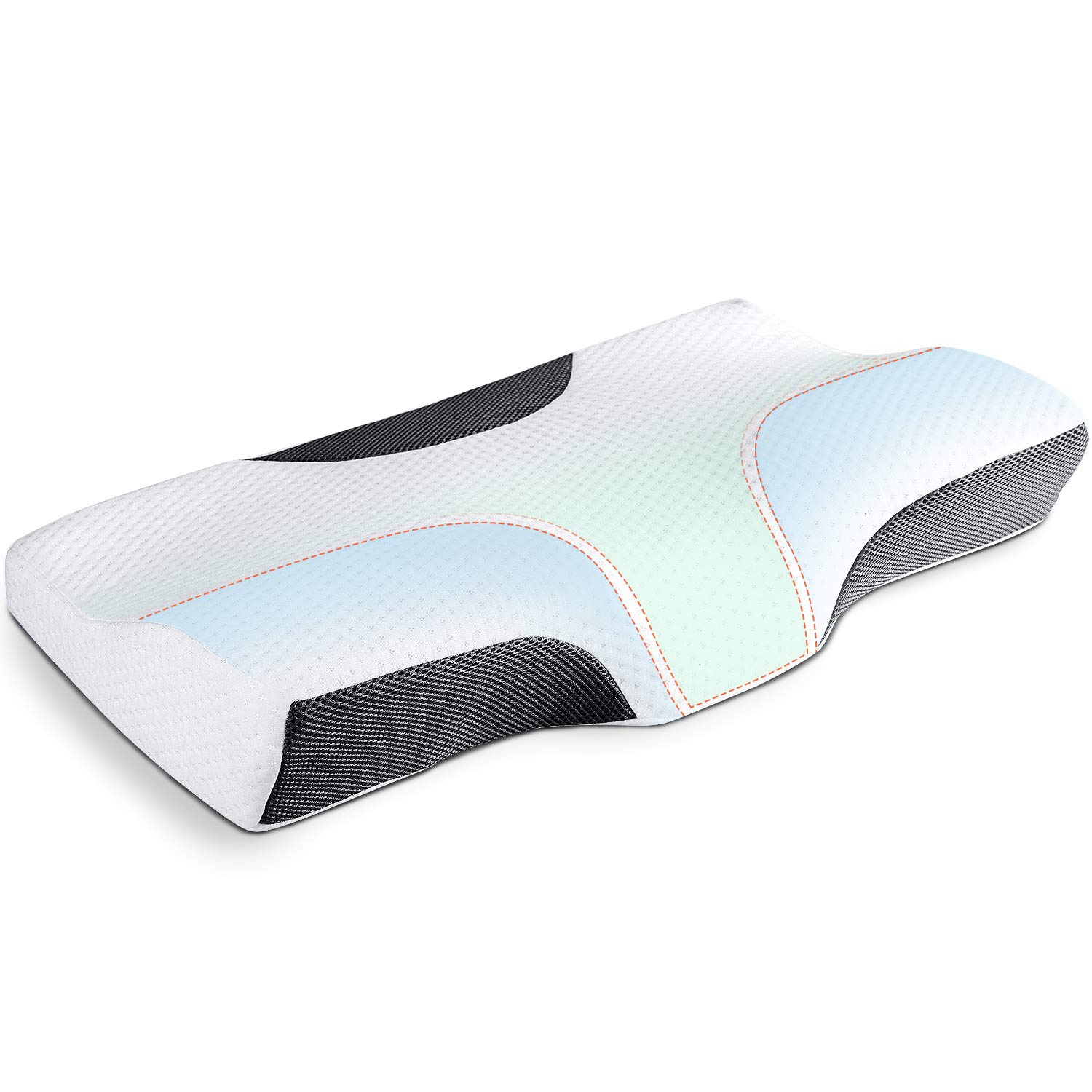 Memory Foam Camping Pillow for Sleeping Travel Size, Ultralight