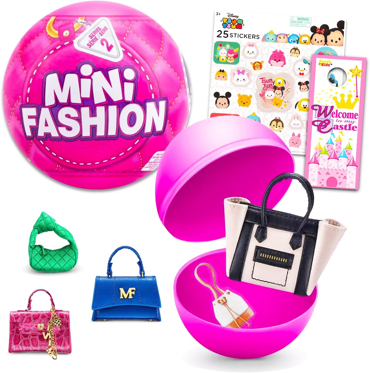 Zuru 5 Surprise Brands Fashion Mystery Set - Bundle with Shopkins Stickers (Fashion Series)