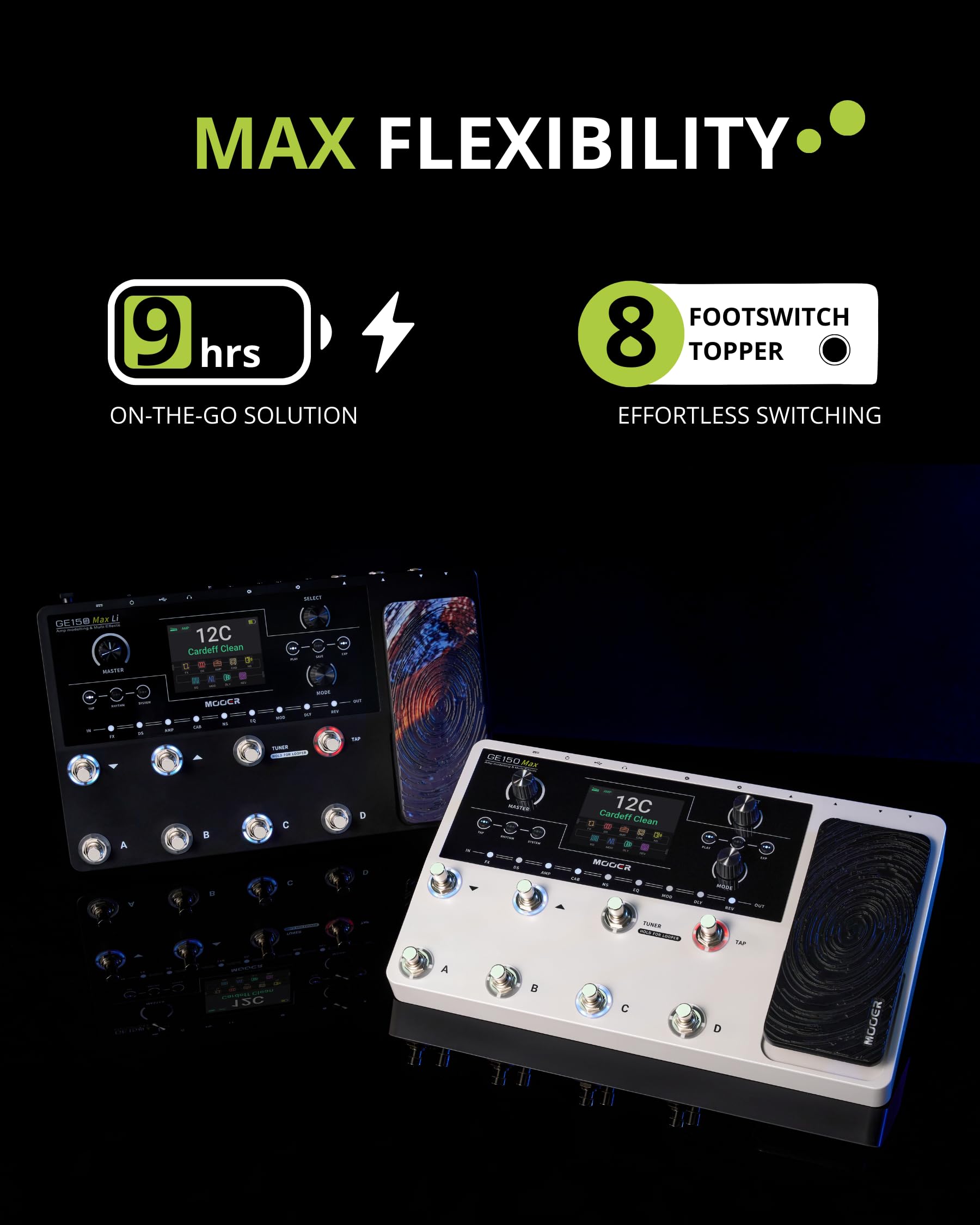 Amazon.com: MOOER GE150 Max Li Battery Powered Guitar Amp