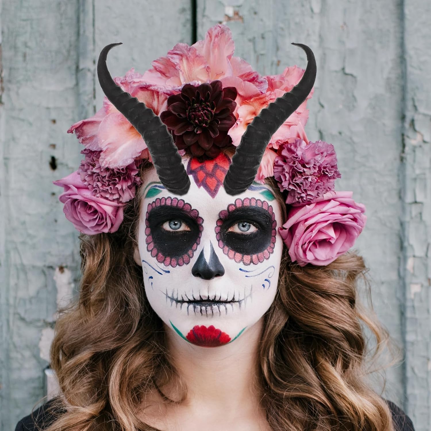 1 Par De Cuernos De Oveja De Plástico Para Disfraz – Diadema De 24,5 Cm – Accesorio DIY Para Halloween Y Cosplay