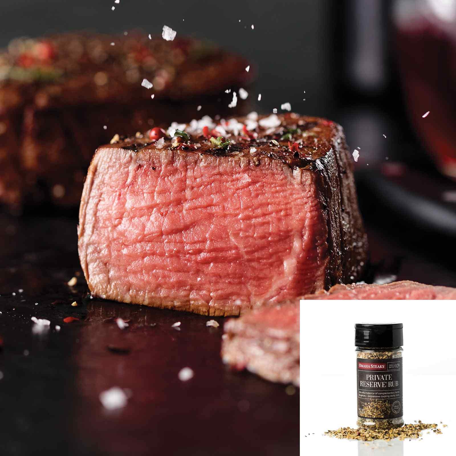 Buy Omaha Steaks Private Reserve Filets and Rub (Private Reserve Filet