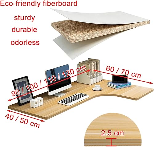 Miniatura 2 de Escritorio flotante para pared de 28, 35, 39 pulgadas, mesa de pared estable y resistente en forma de L, escritorio de computadora para el hogar con