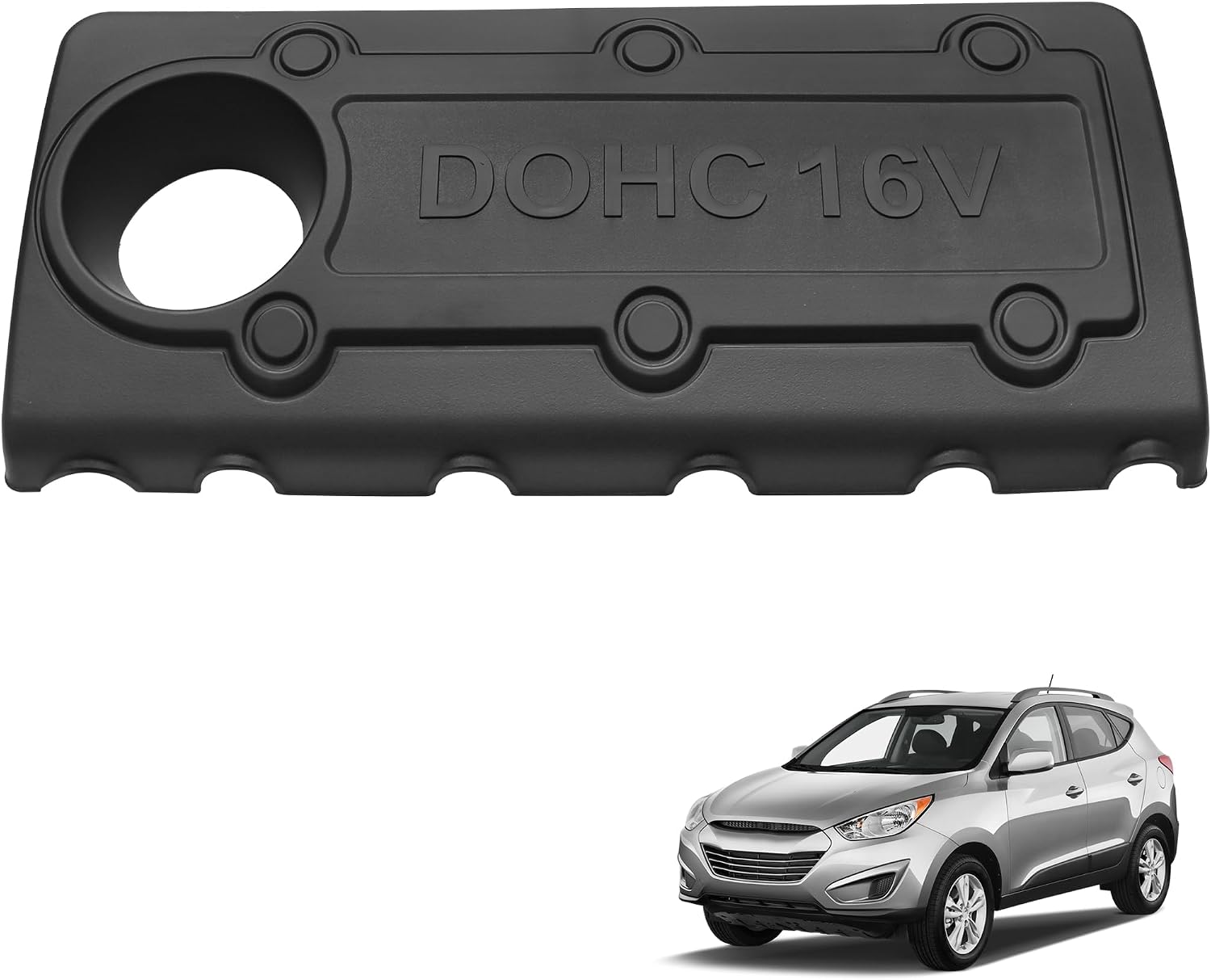Engine Valve Cover Compatible with Hyundai Tucson Sonata Santa Fe, for Kia Forte Optima Rondo Sorento 2.0L 2.4L 2009-2013 Engine Valve Covers Protector Cap # 292402G000 29240-2G000