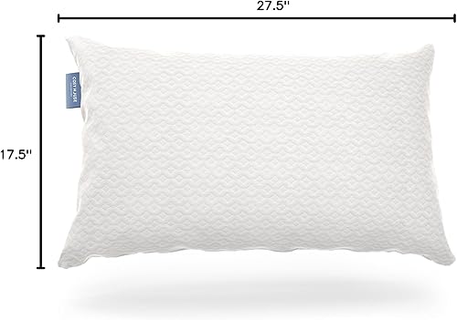 Vista 9 de Cosy House Collection - Almohada de espuma viscoelástica con bambú triturado de lujo, con funda hipoalergénica, ajustable, con cierre, extraíble
