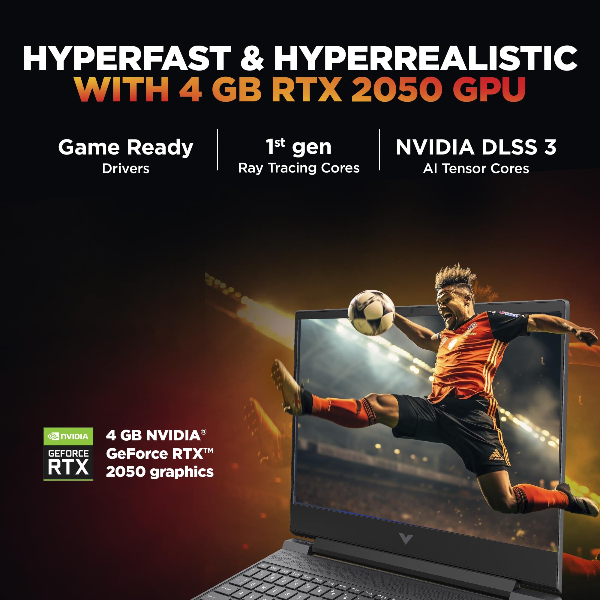 HP Victus, 13th Gen Intel Core i5-13420H, 4GB RTX 2050, 16GB DDR4 (Upgradeable) 512GB SSD, 144Hz, IPS, 300 nits, FHD, 15.6''/39.6cm, Win11, M365* Office24, Mica Silver, 2.3kg, fa2703tx Gaming Laptop — Amazon image 4
