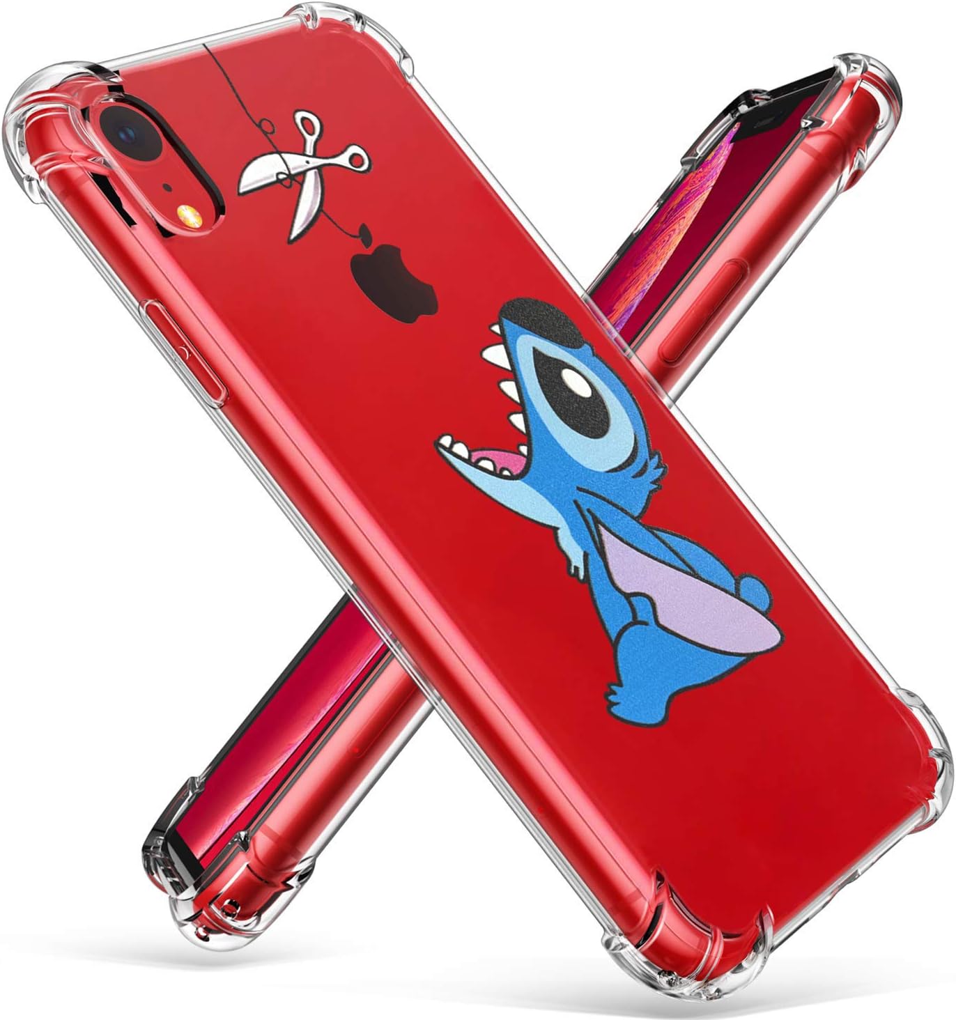Logee Cute Cartoon Clear Case for iPhone XR 6.1”,Fun Kawaii Animal Soft Protective Shockproof Cover,Ultra-Thin Chic Unique Funny Creative Character Cases for Kids Teens Girls Boys(iPhoneXR)