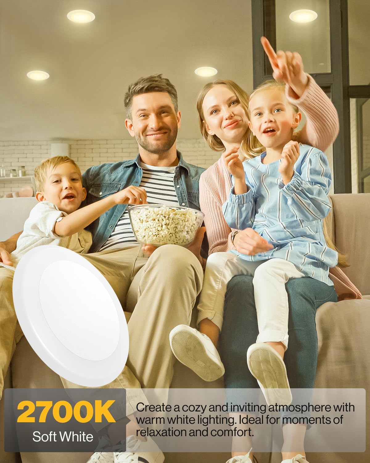 2700K ווייך ווייס ליכט