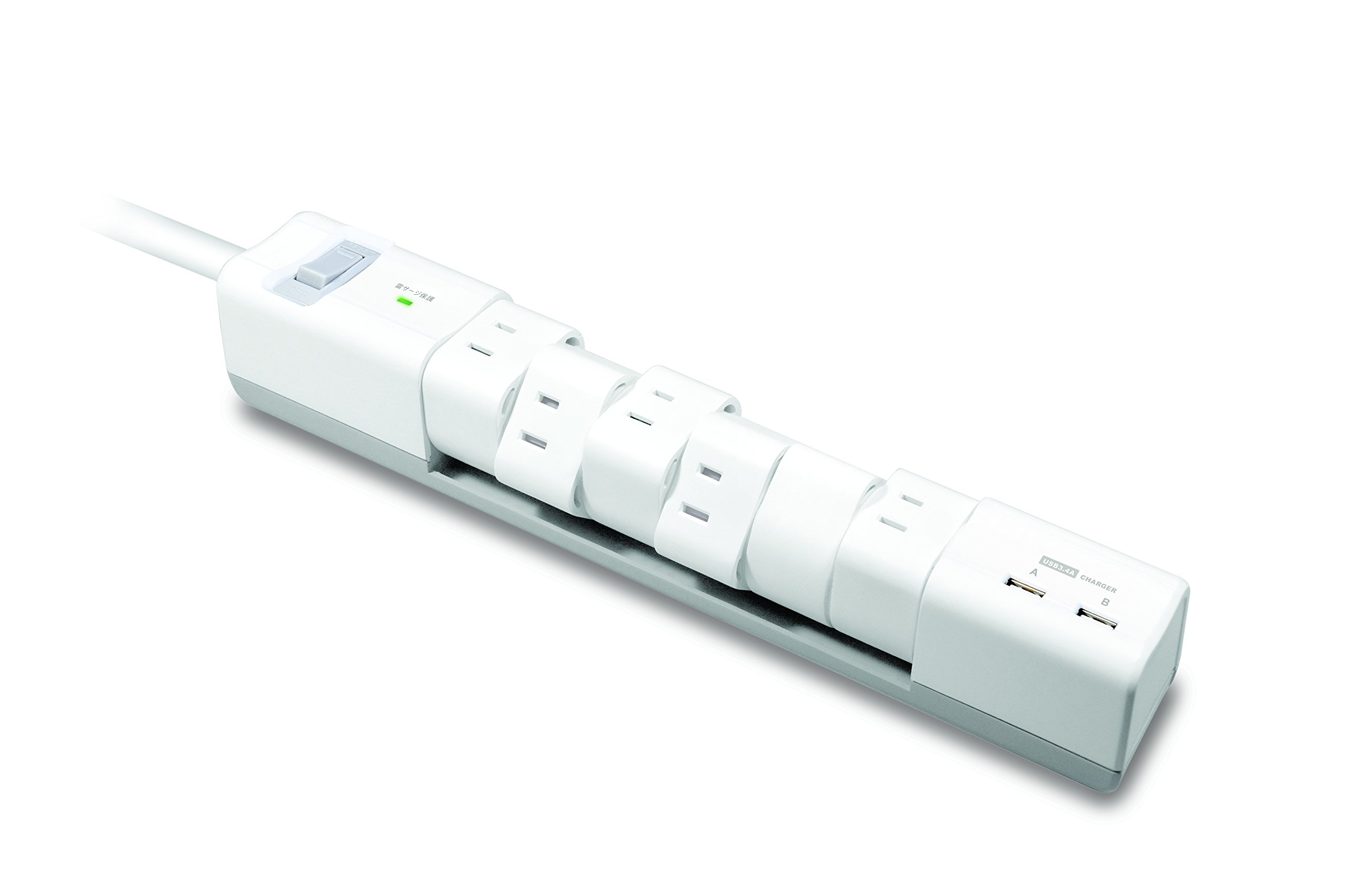 2ポートUSB給電機能付 回転式 6個口OAタップ 楽天市場】プリンストン 2ポートusb給電機能付回転式6個口oa
