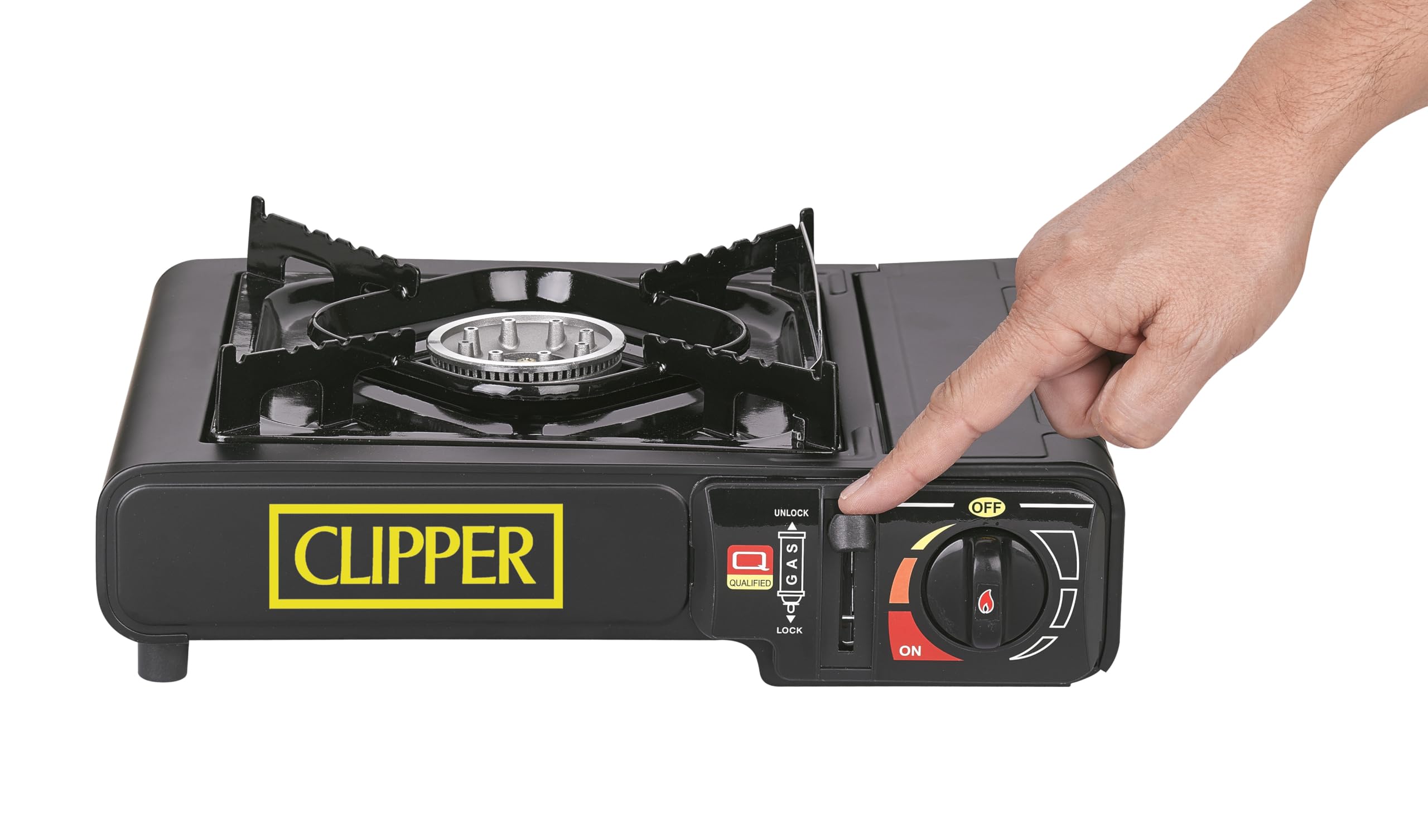 Clipper - Hornillo Camping | Cocina Portátil Estable | Potencia 2,200w | Con Cartuchos de Gas (8 uds)