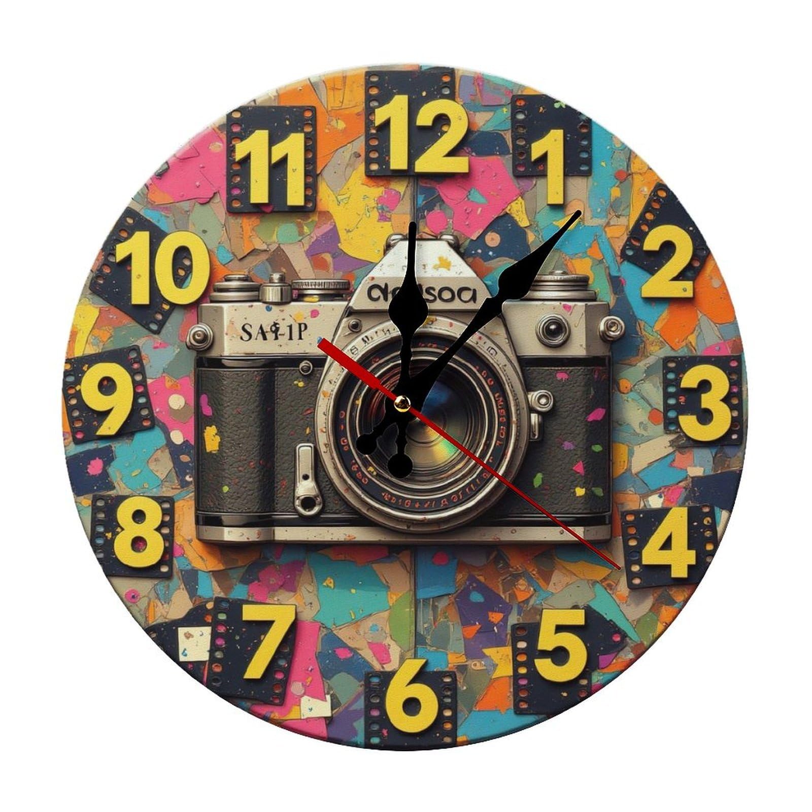 Pendule Murale anti-bruit pour Dormir et Travailler Horloge Quartz Silencieuse