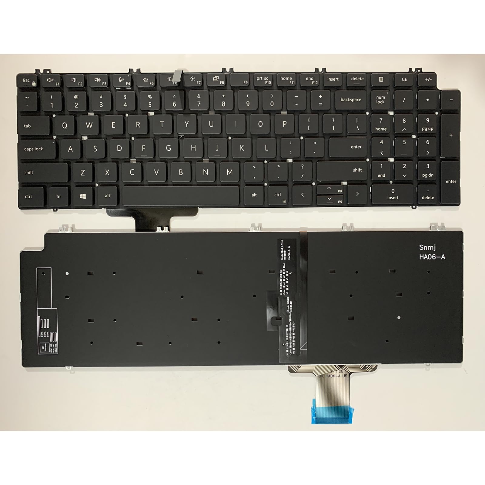 Klawiatura do laptopa układ USA dla Dell dla Precision 7550 7560 7750 7760 713DM części do laptopa