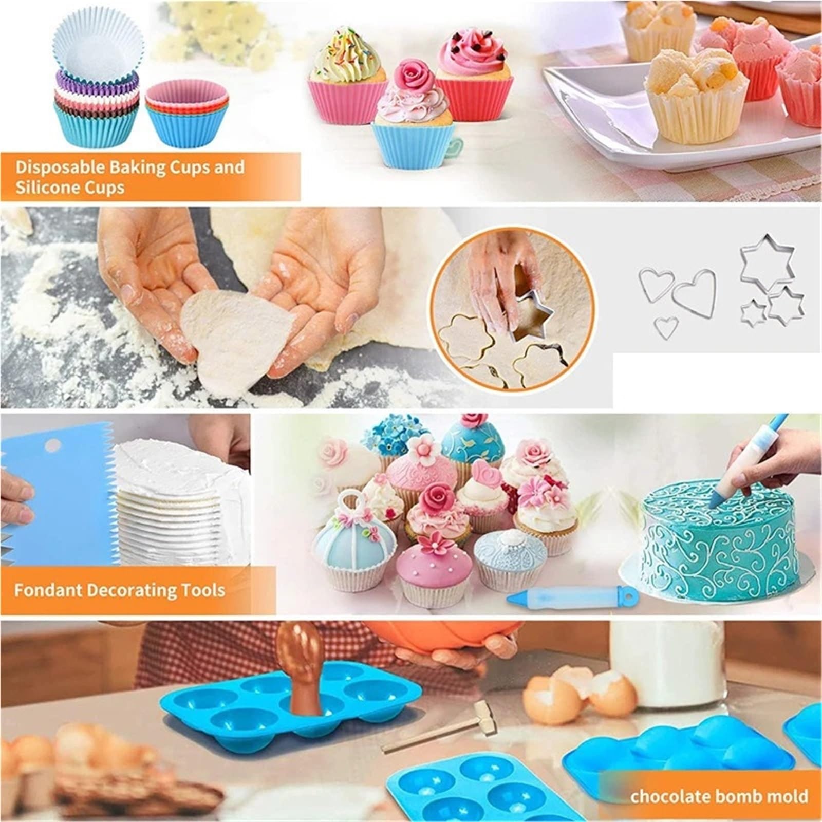 Kit De DecoracióN De Tartas Set de 236 Piezas for Decorar Pasteles: Mangas pasteleras y boquillas. Kit decoración Pasteles con for glaseado for niños para Tartas