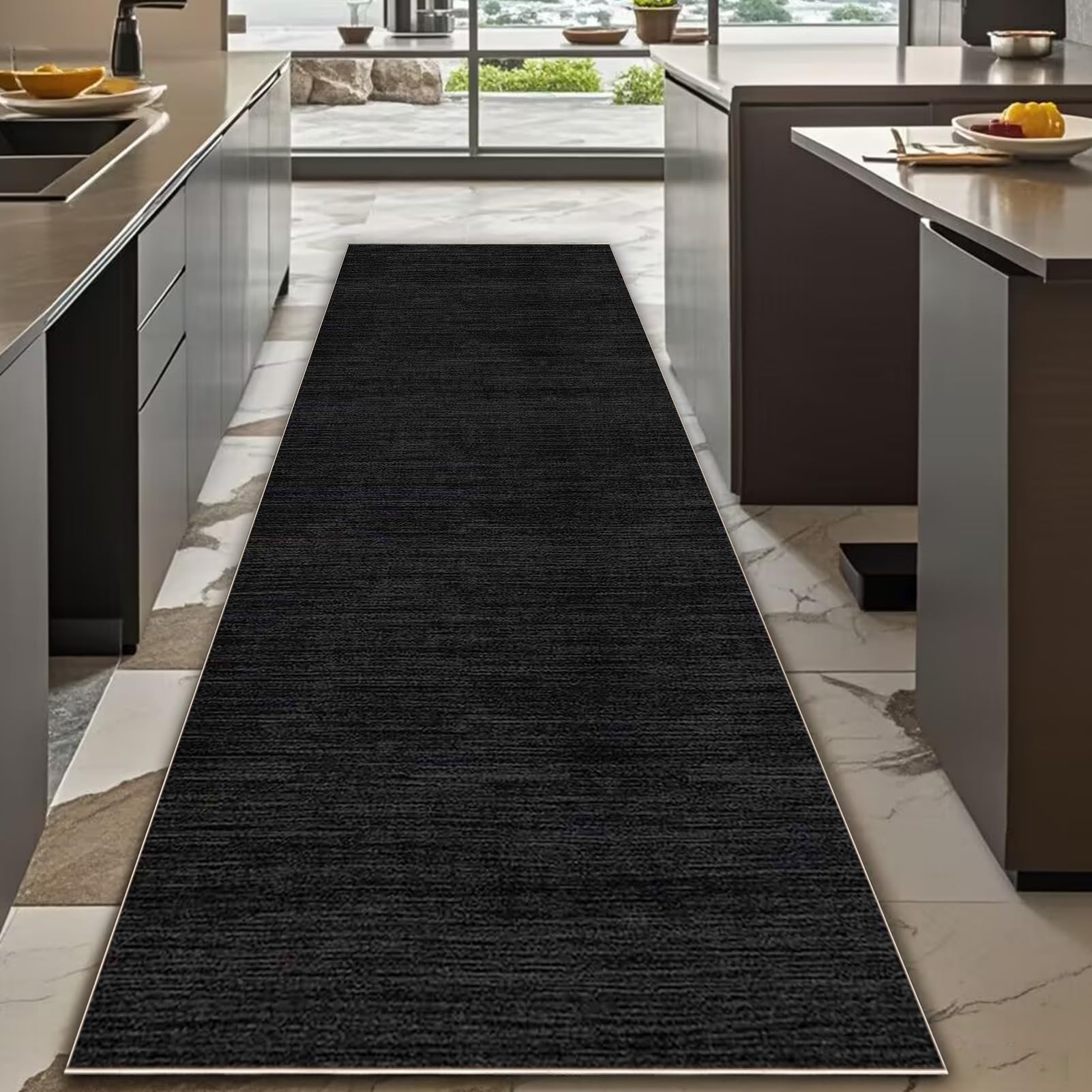 Wasbare Deurmat Aqua Stop 50 × 80 cm - Anthracite