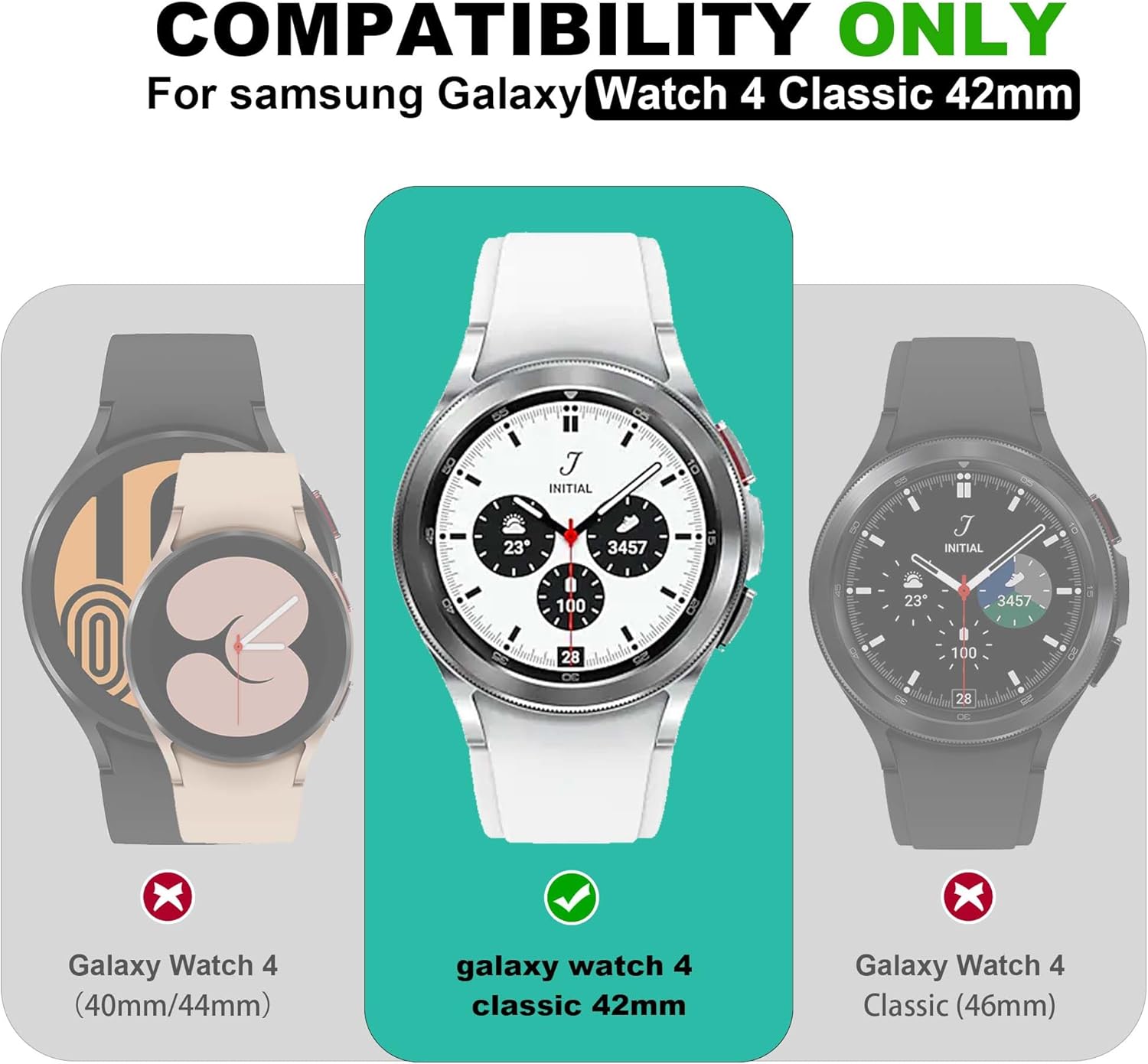 T-ENGINE Case Compatible with Galaxy Watch 4 Classic 42mm (2021), Not for Galaxy Watch 42mm in 2018 Version