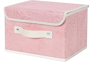 Graceful Barbie Closet Storage Bin with Lid and Handles