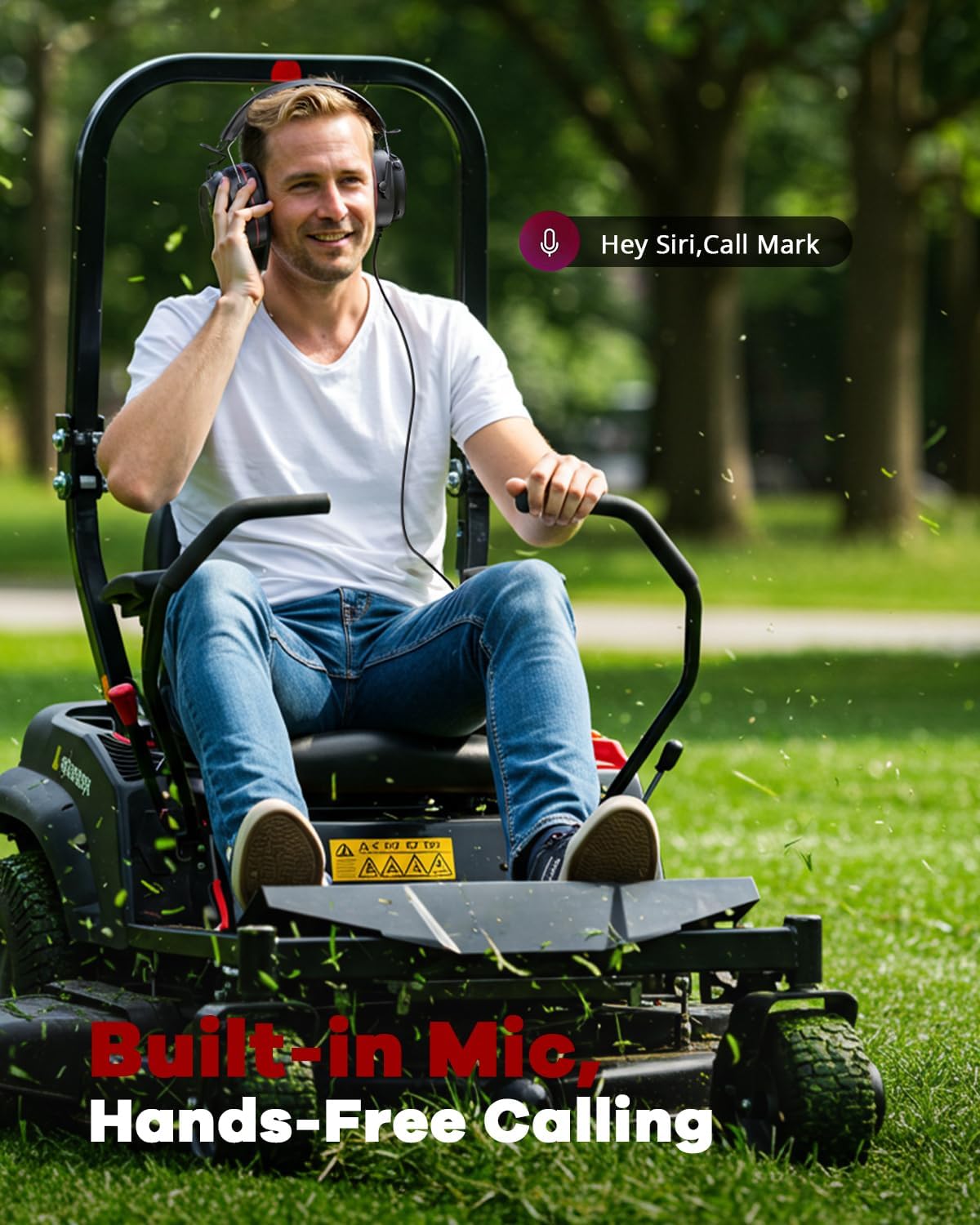 Electronic Hearing Protection with Bluetooth 6.0, Gel Bluetooth Ear Protection Ear Muffs, 30dB Noise Reduction Rating with Rechargeable 120H Playtime Earmuffs for Workshops, Mowing, Range - Image 8