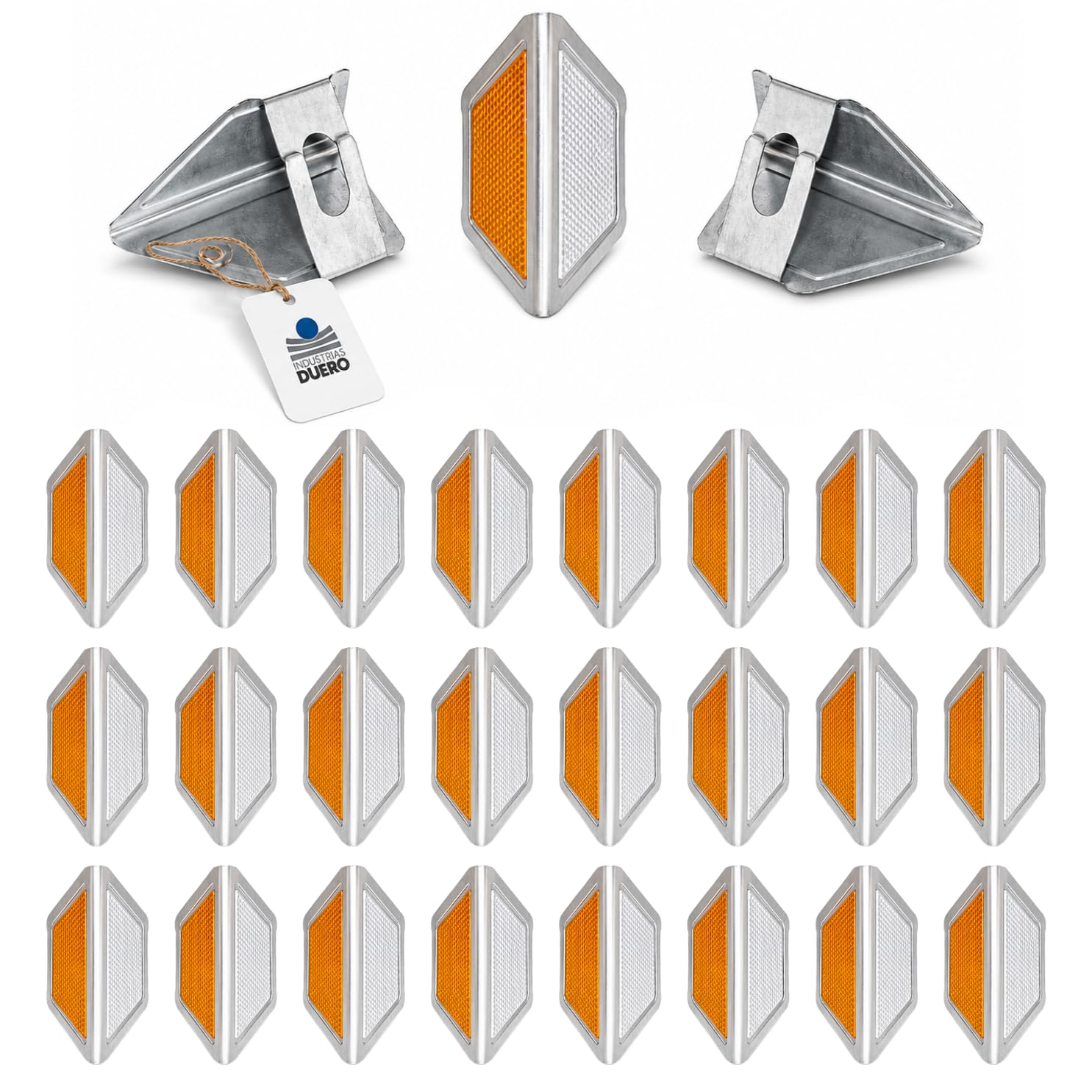 Captafaros Chapa 2 caras - Elemento reflectante RA2 (Pack de 24 Uds)