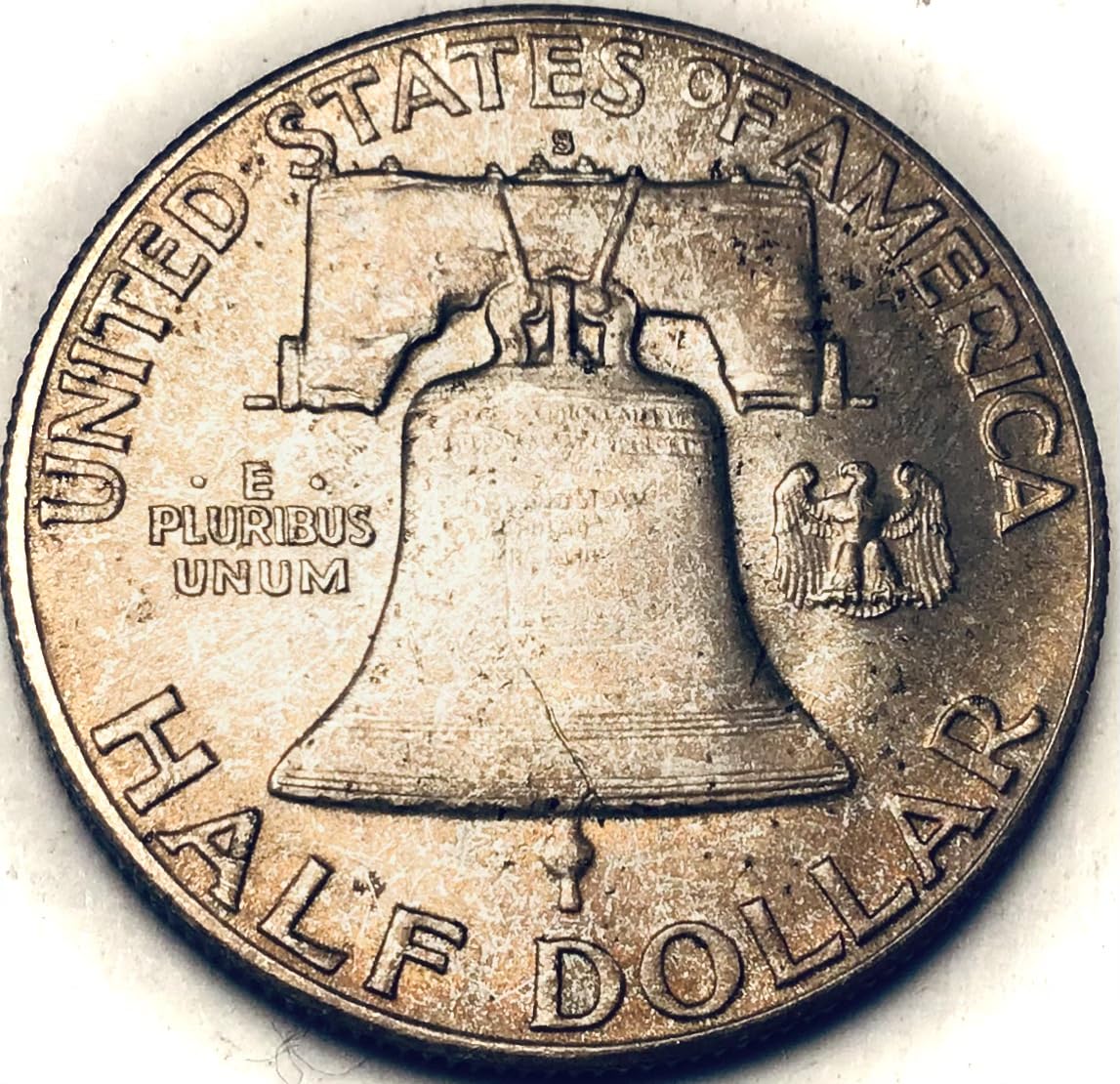 1949 S Franklin Silver Half Dollar About Uncirculated