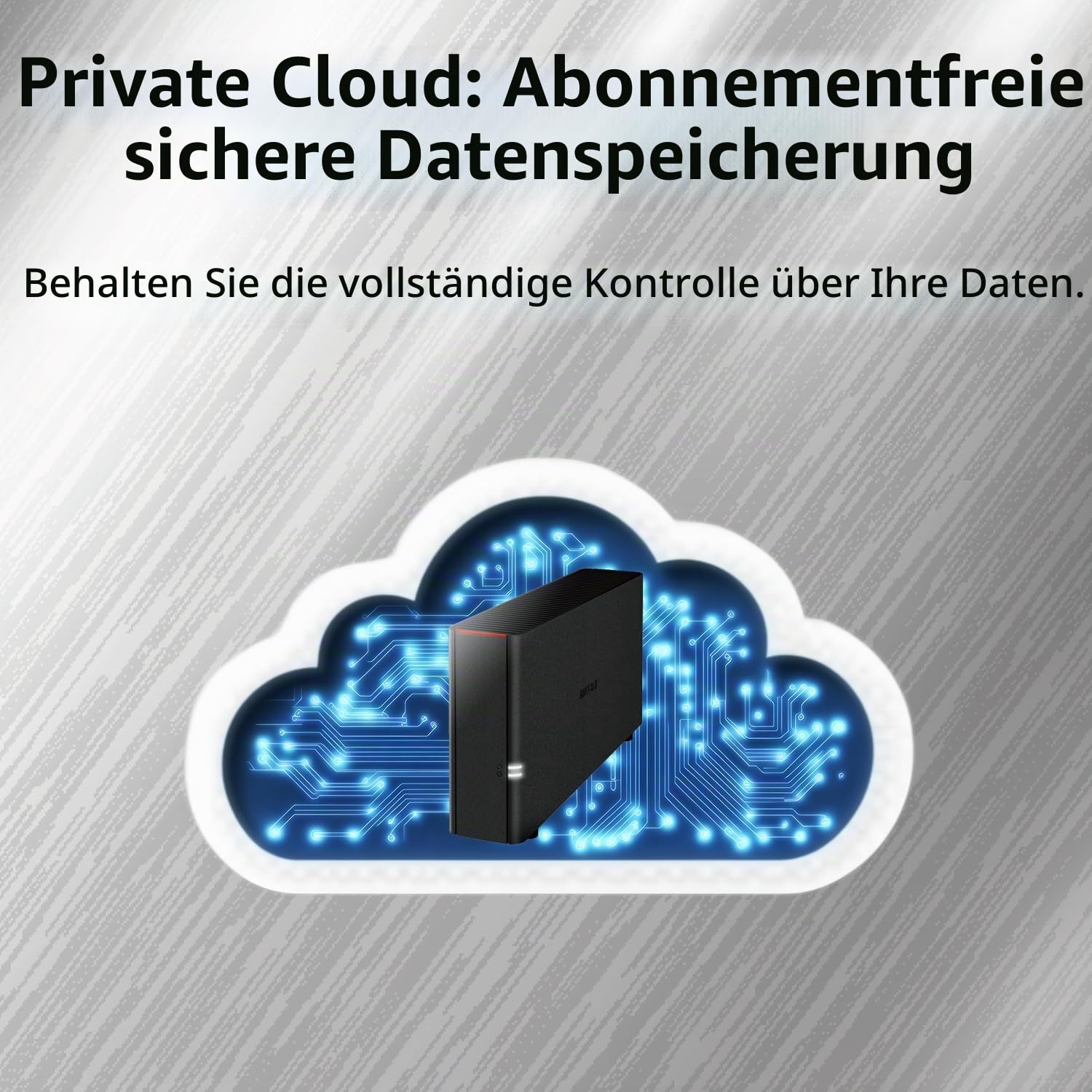 Buffalo LinkStation 410 2 TB High Performance NAS Persönlichen Cloud Storage und Media Server schwarz dunkelgrau 4 TB
