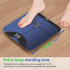 anyloop Smart Scale for Body Weight and Fat Percentage, Accurate Weight Scale Bathroom Scale Large LED Display Body Fat Scale, Digital Scale Weighing Scales Bluetooth 400lb
