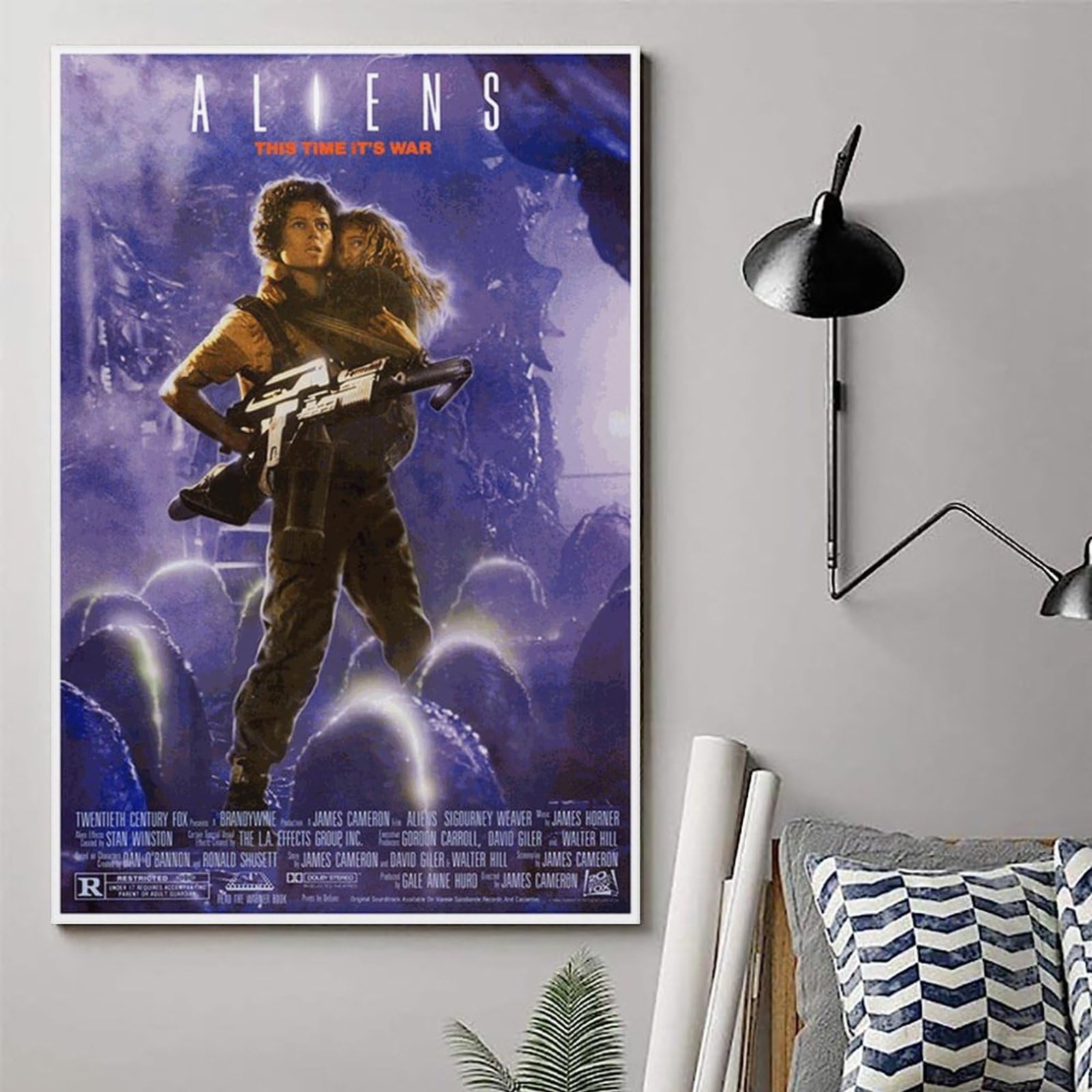BBAUER Poster decorativo da parete del film Alien 2, stampa artistica su tela, poster decorativo moderno, per camera da letto, 40 x 60 cm