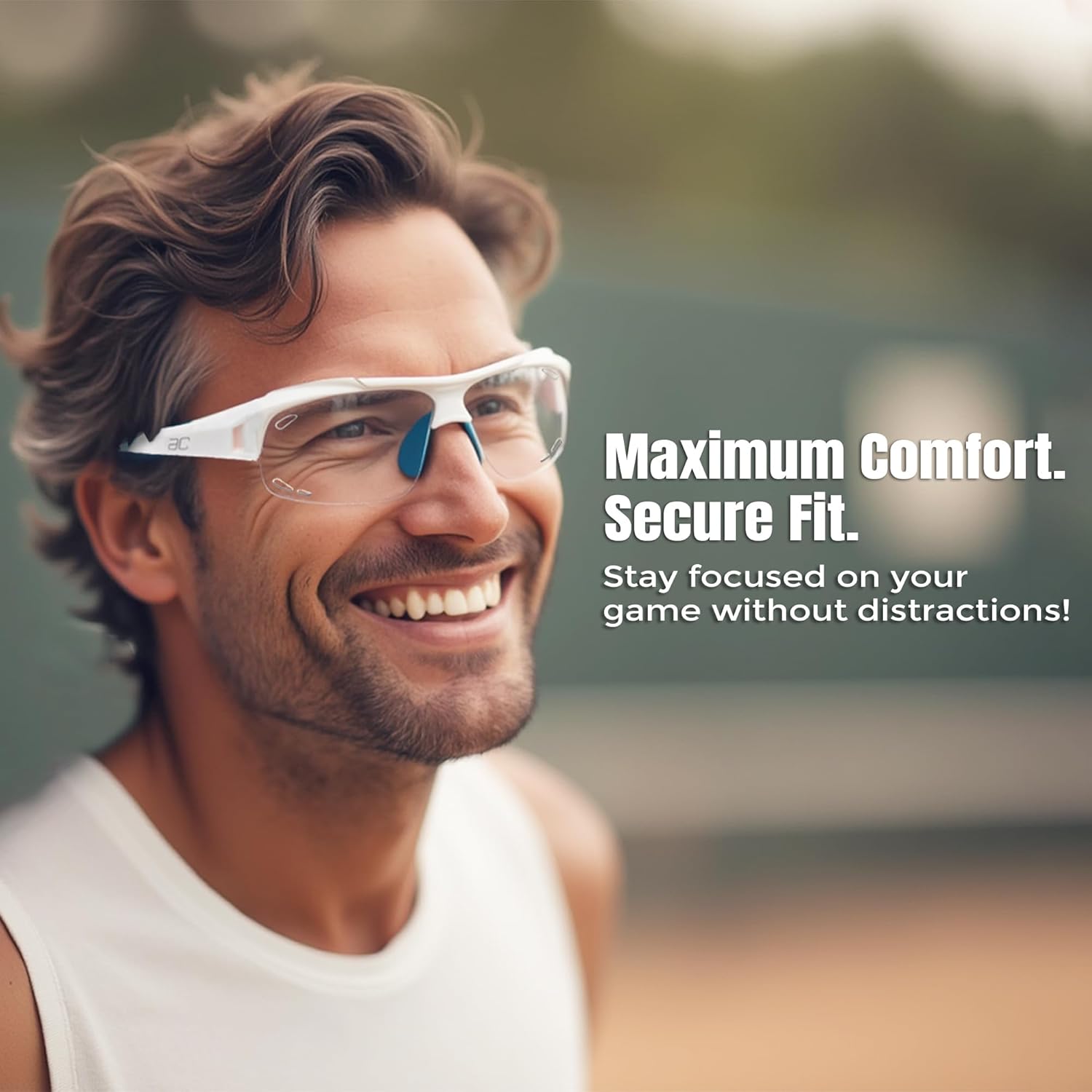 BLUE CUT Sports Safety Goggles Interchangeable Sun Lens Anti Fog UV Protection Indoor Outdoor Pickleball Cycling Basketball - Image 5