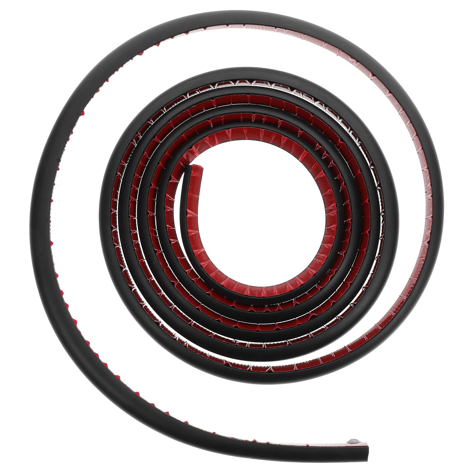 Moulure adhésive quart de rond PVC souple noir 3m autocollante angle mur et plinthe escalier