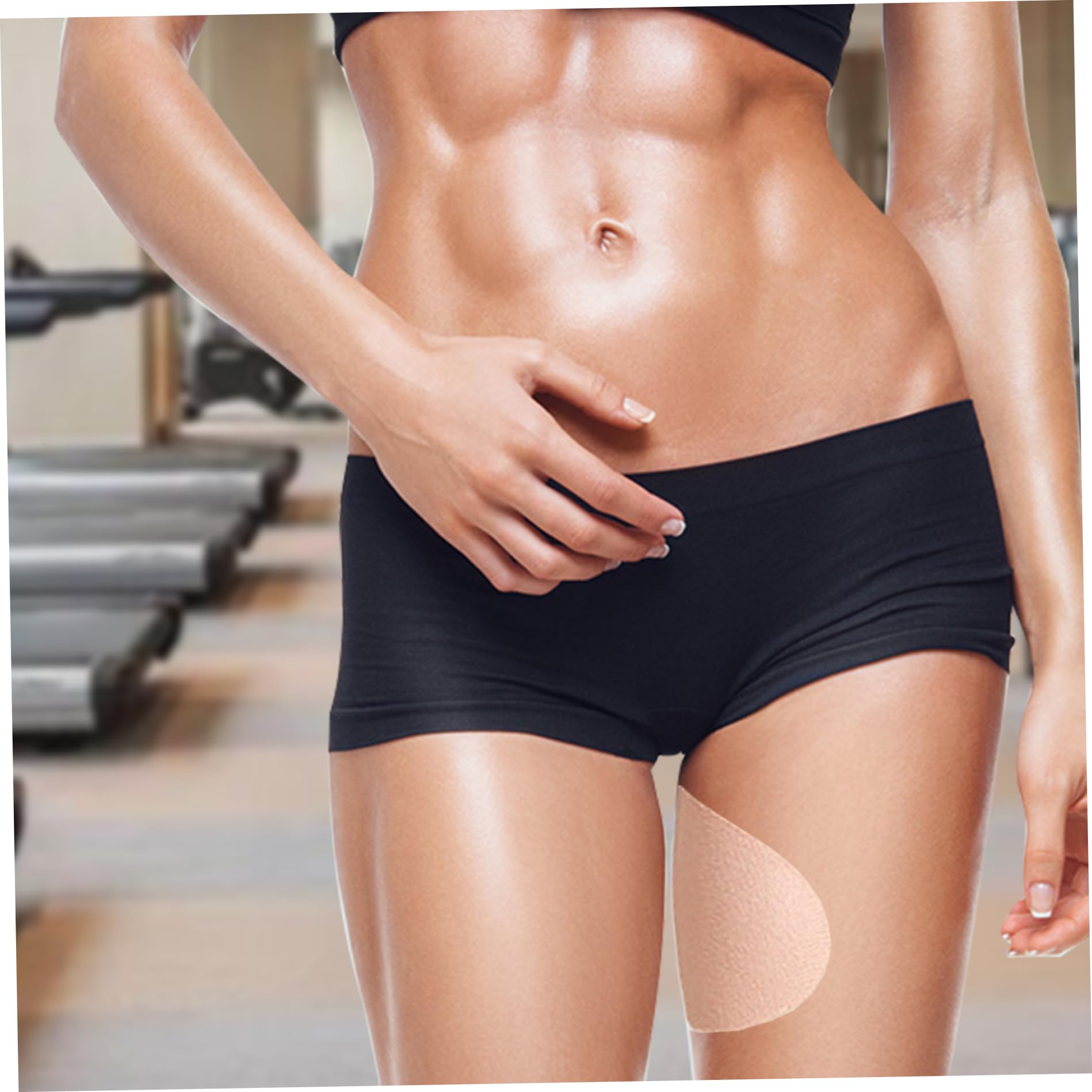 Prevención de roce de muslo Bandas de muslo 20pcs antieco, adhesivo autoadhesivo desechable anti fricción, elastic transpirable por el desgaste de la prevención de roce de muslo para muslos, pantorri