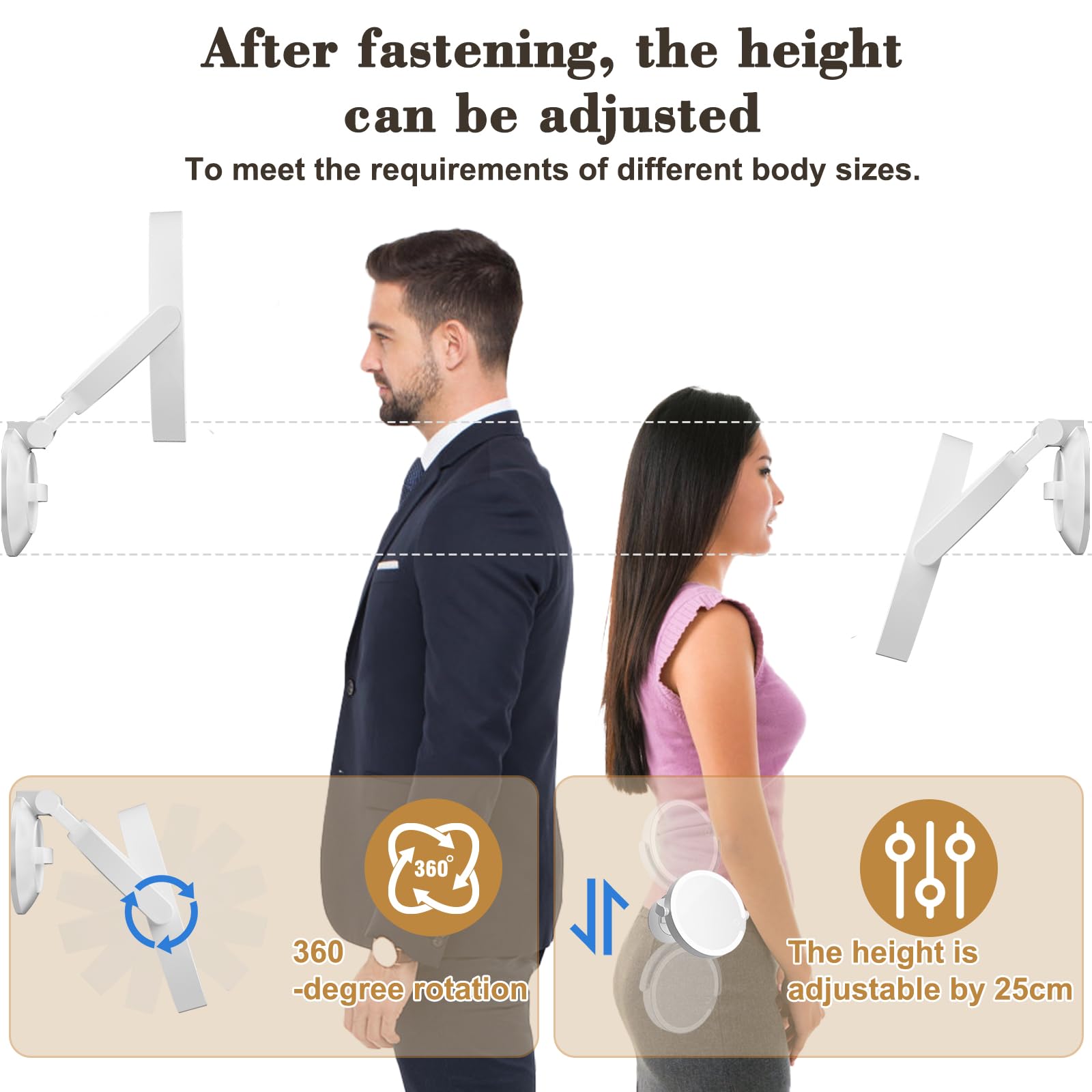 Specchio Ingranditore 10x,Specchio Trucco con Luci,Ricaricabile,Rotazione a 360°,3 Colori di Luce LED,Luminosità Regolabile,Ventosa Potente,Pinzette per Vanità Del Bagno e Viaggio