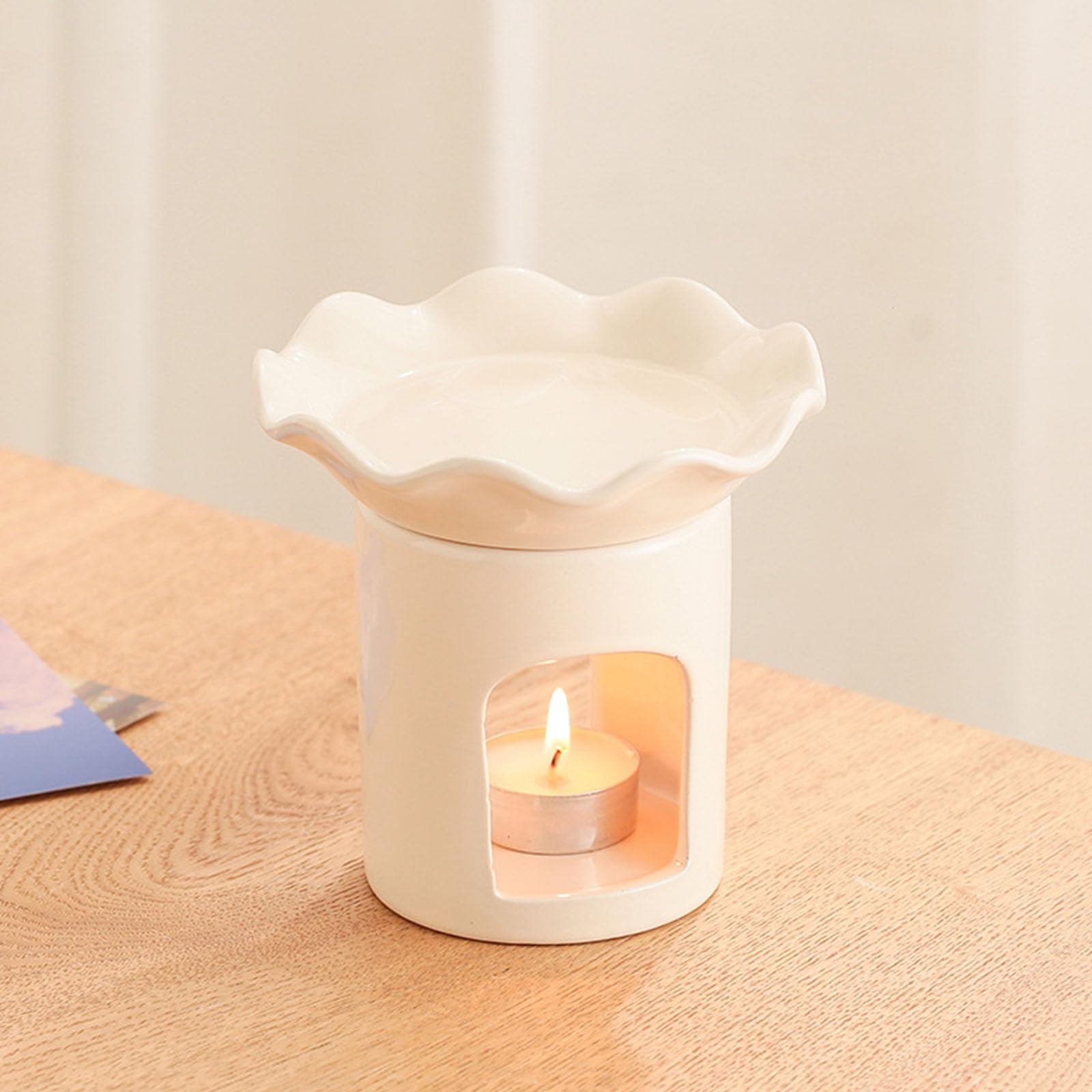Duftlampe für ätherische Öle, Keramik, Blume, Aromatherapie, Diffusor, Räucherstäbchen, Düfte für Zuhause und Büro