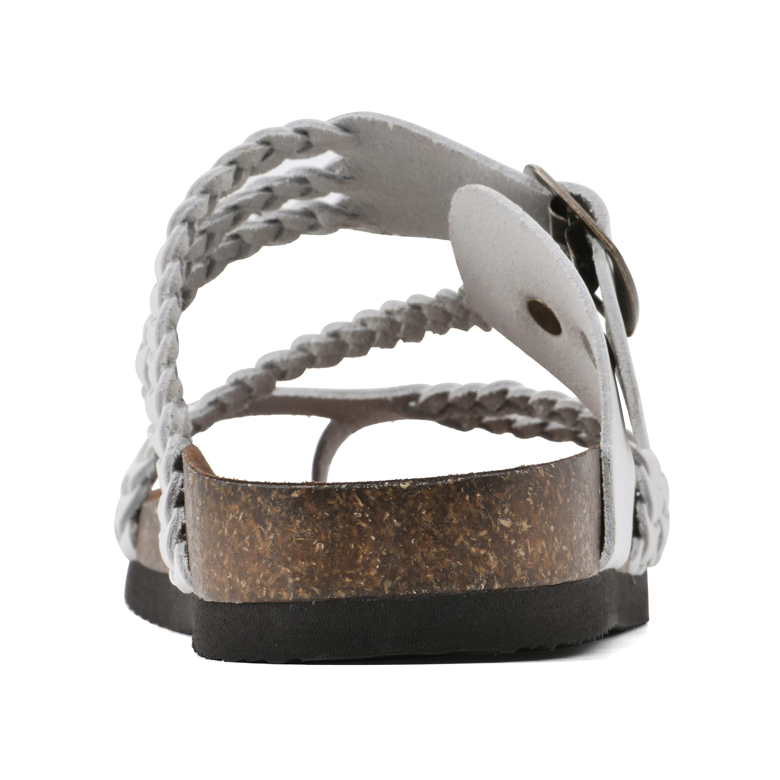 White Mountain Womens Hayleigh Braided Signature Comfort Molded