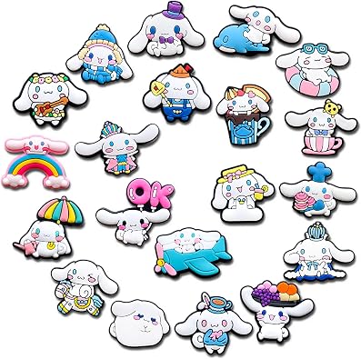 20Pcs Cartoon Shoe Decoration Charms for Clog Sandals, Cute Charms for Adults