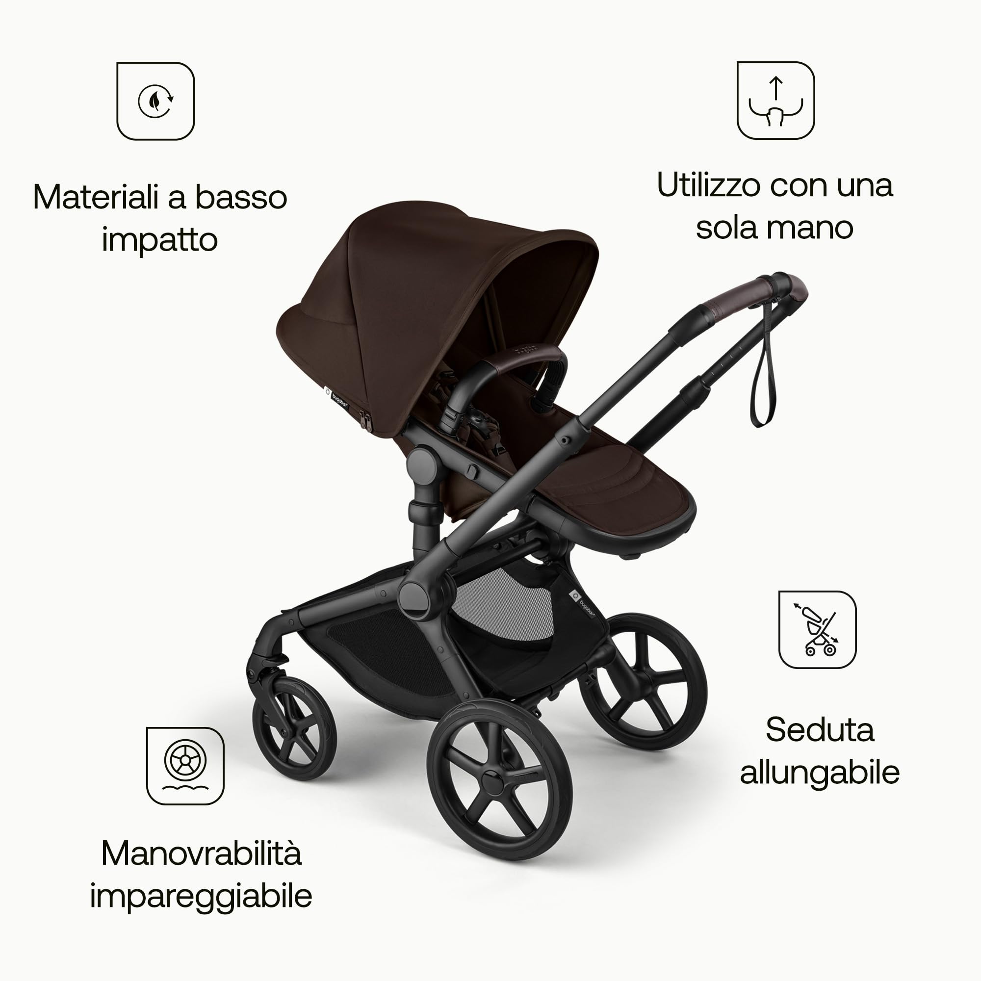 Bugaboo Fox 5 Renew, Passeggino Multi-Terreno 2 in 1 per Bambini